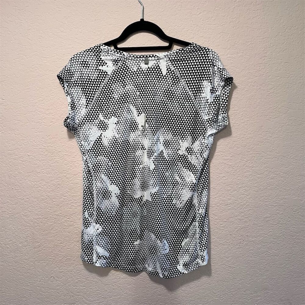 Nike M Dri-FIT Miler‎ Running T-Shirt Geometric Floral - Picture 3 of 7